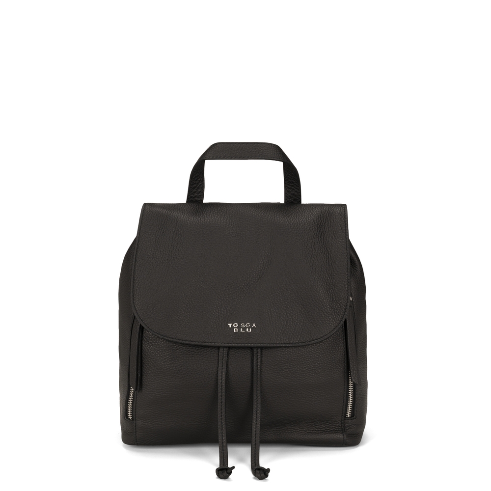 Frutti Di Bosco Genuine leather backpack, black