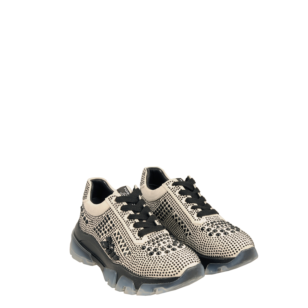 Tosca Blu Studio - Sirenetta Sneaker with transparent sole and jewel stones