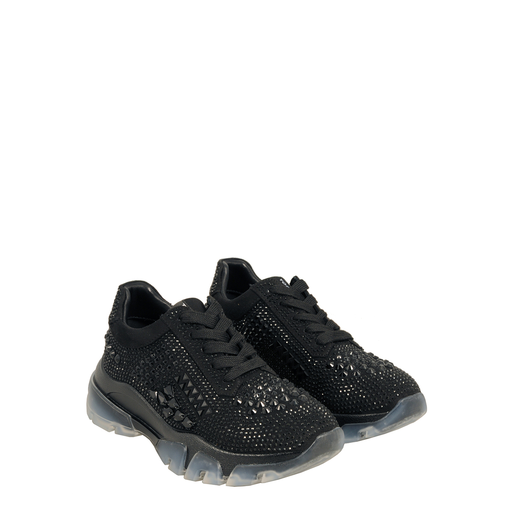 Tosca Blu Studio - Sirenetta Sneaker with transparent sole and jewel stones