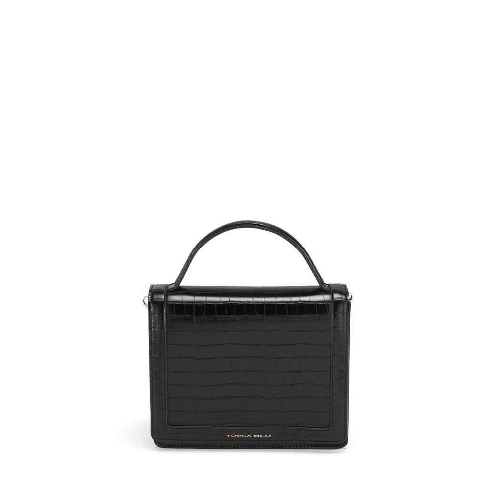 Tosca Blu - Tris Small handbag with crocodile print