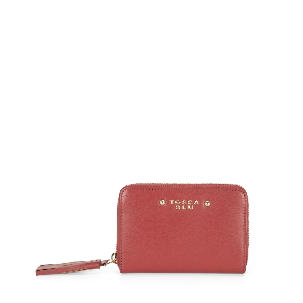 Tosca Blu - Peter Pan Medium zip-around leather wallet with tassel