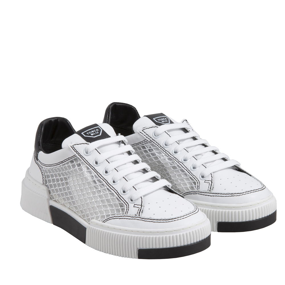 Alghero Low mesh fabric sneaker, white, 37 EU