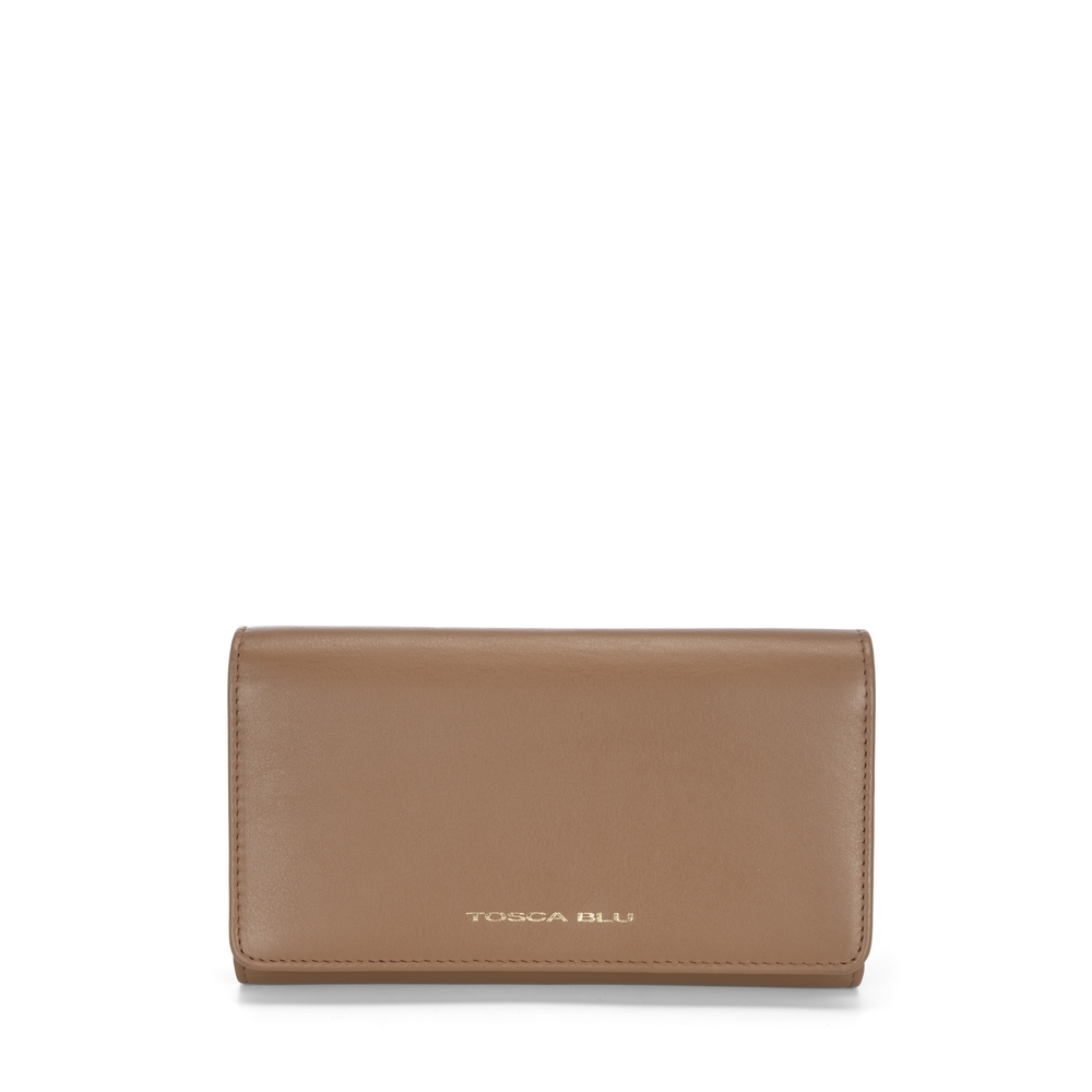 Tosca Blu - Basic Wallets Portafoglio grande in pelle con patta