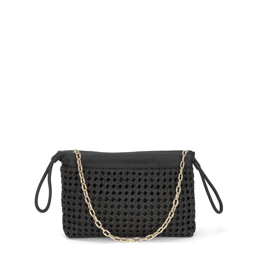 Tosca Blu - Violetta Small honeycomb crossbody bag with chain