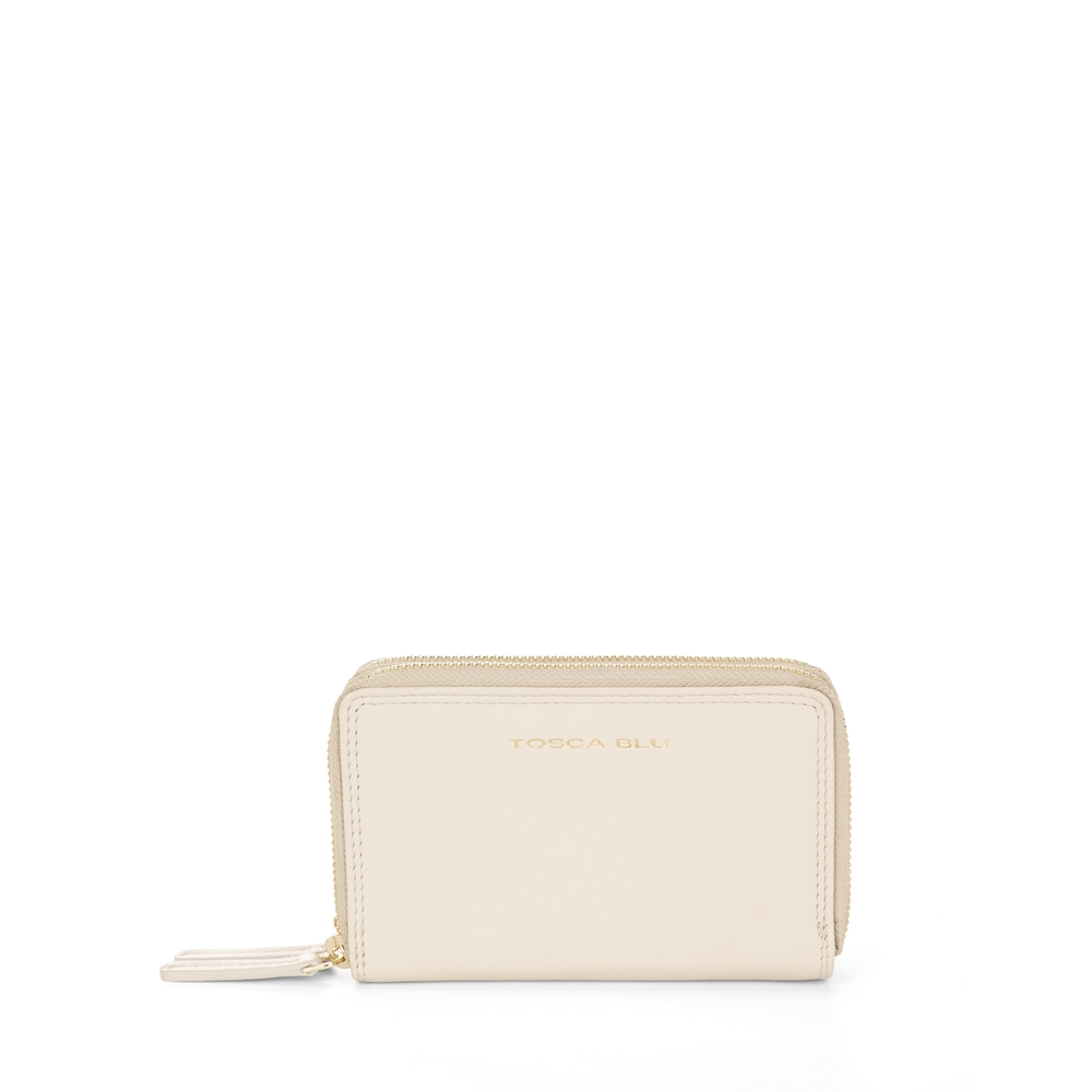 Tosca Blu - Basic Wallets Двойной кожаный кошелек на круговой молнии