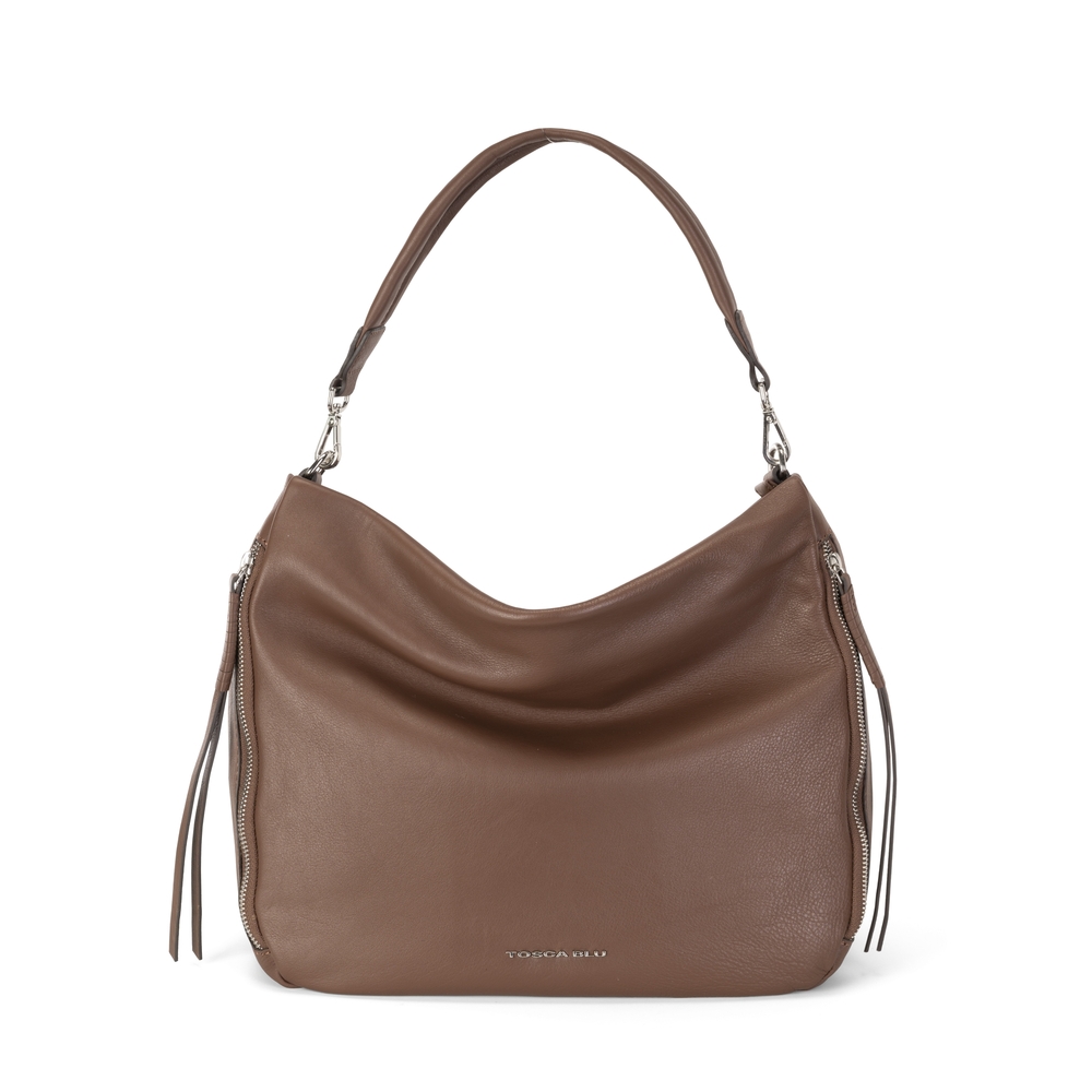 Tosca Blu - Nocciola Leather slouchy bag
