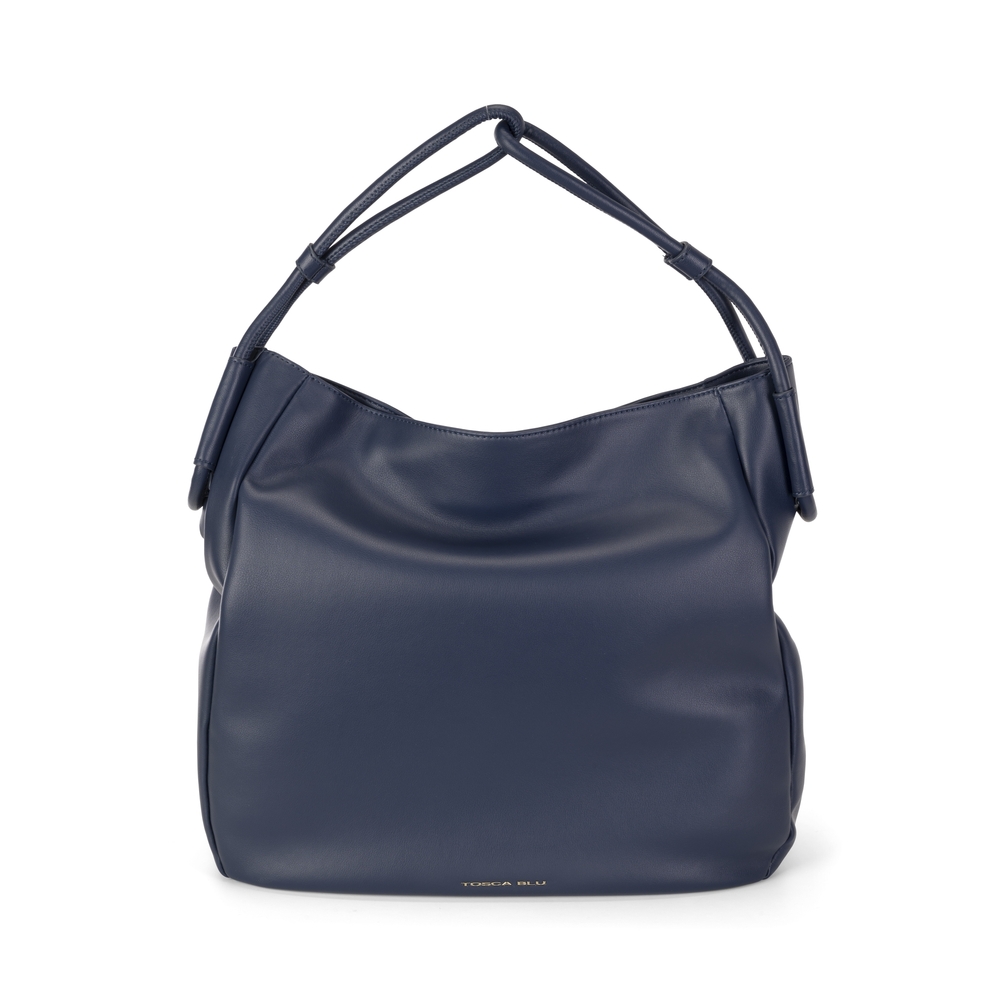 Tosca Blu - Mandarino Large leather Hobo shoulder bag
