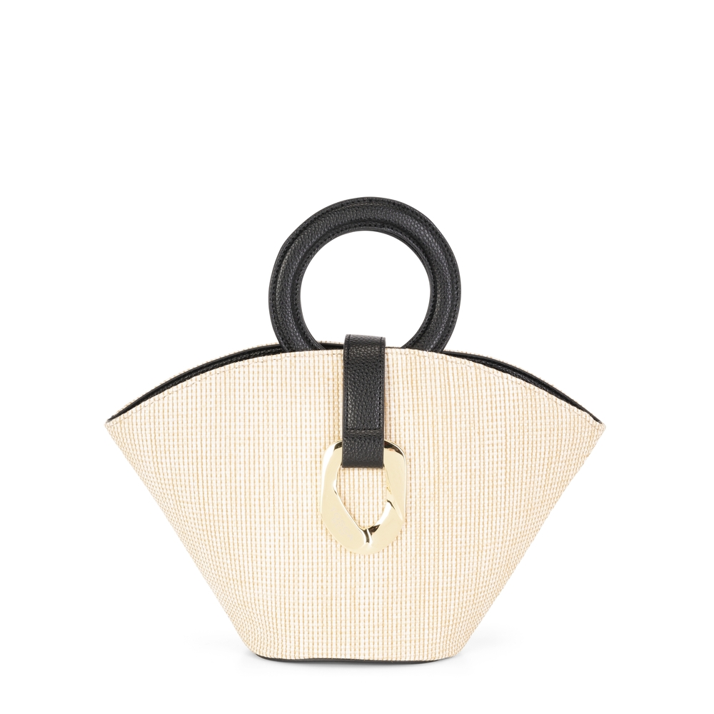 Tosca Blu - Non Ti Scordar Di Me Mini basket handbag with pendant