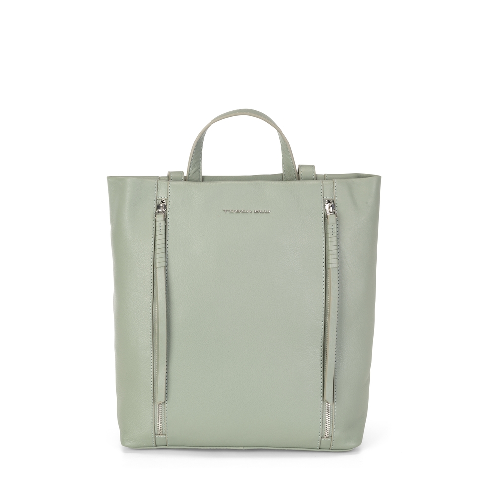 Tosca Blu - Nocciola 2 в 1 элегантная сумка и рюкзак из натуральной кожи