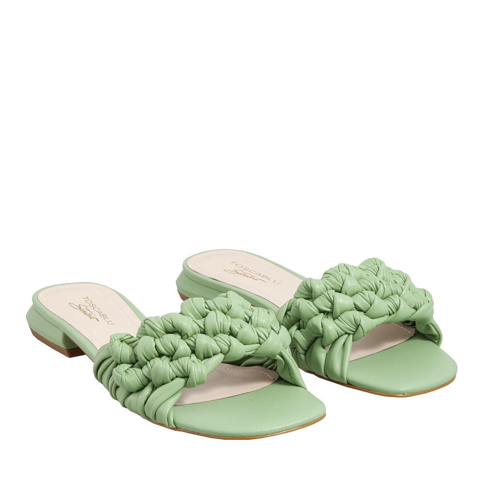 Cesenatico Woven slipper, green, 36 EU