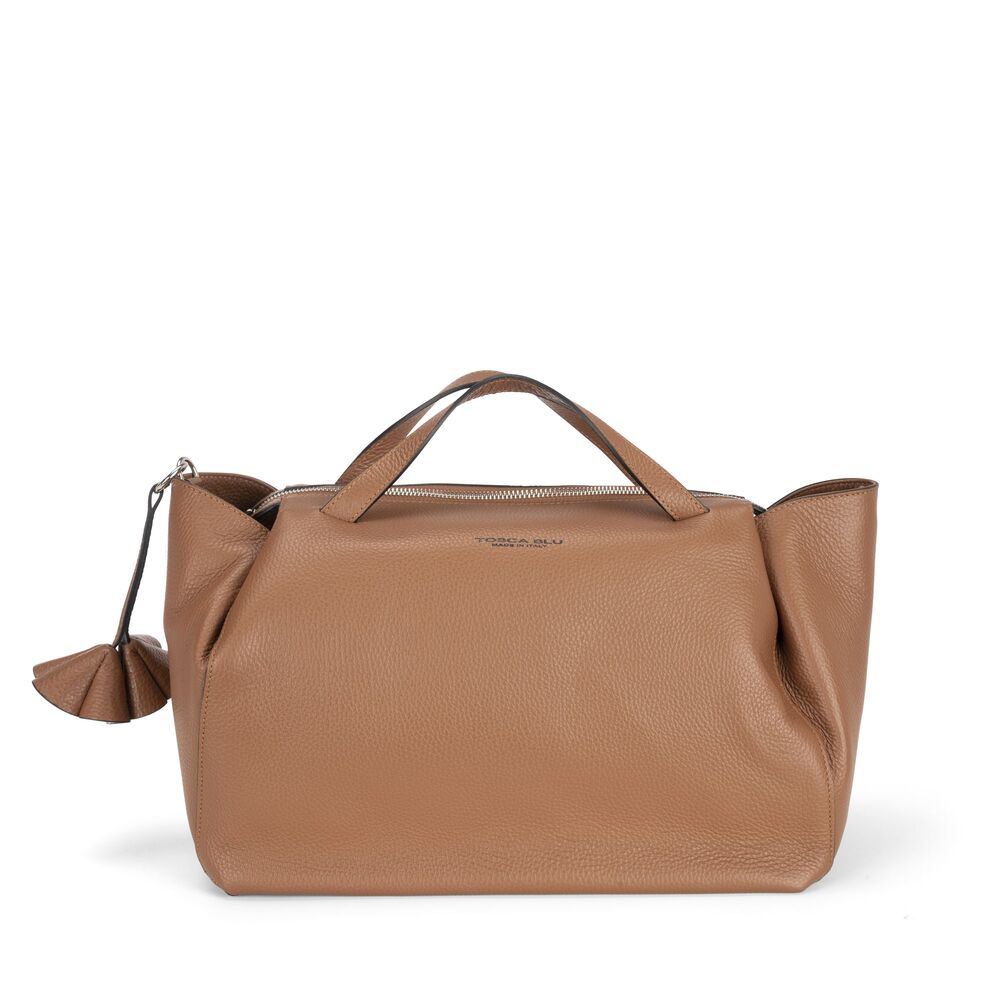 Tosca Blu - Ortensia Leather handbag with tassels