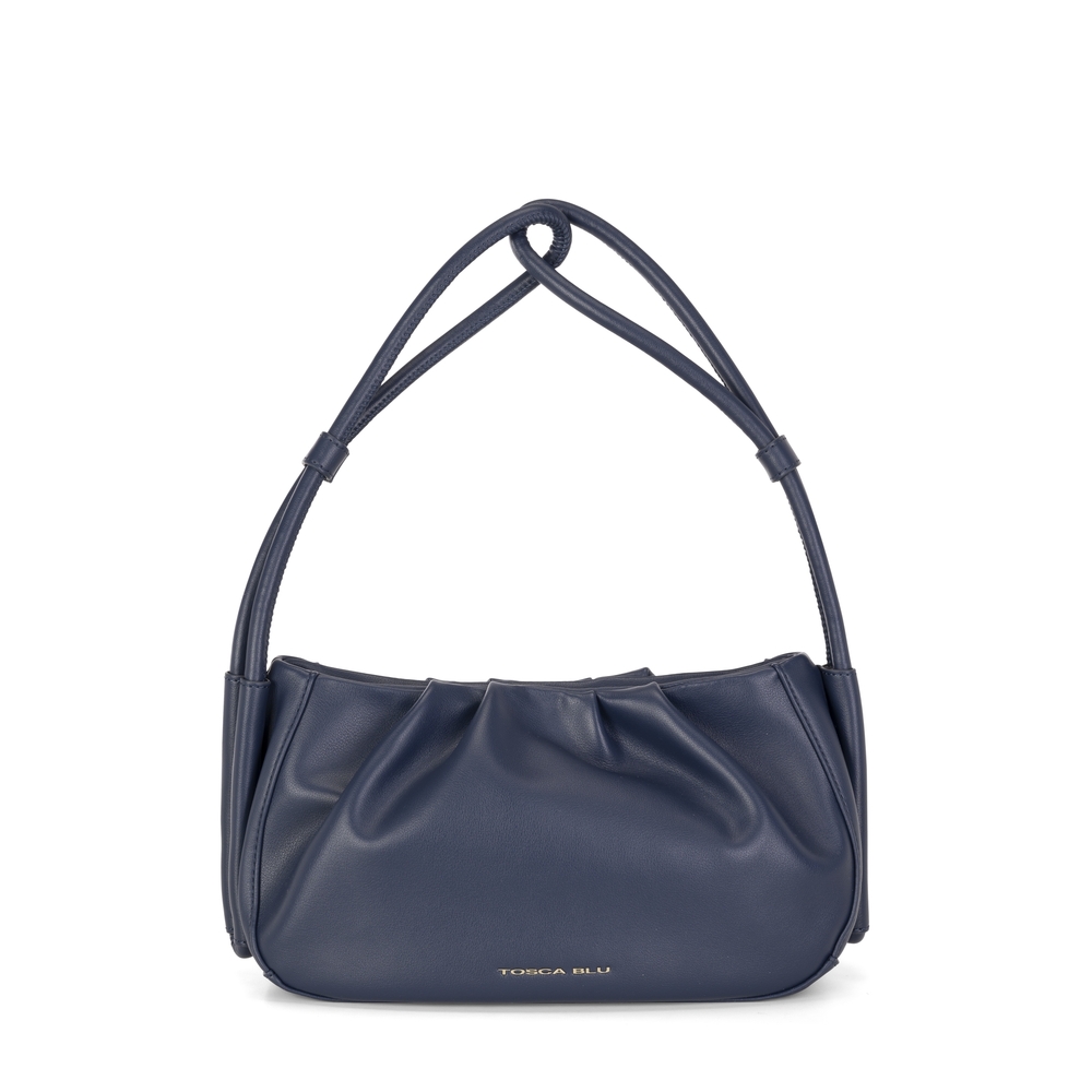 Mandarino Small leather crossbody bag, blue