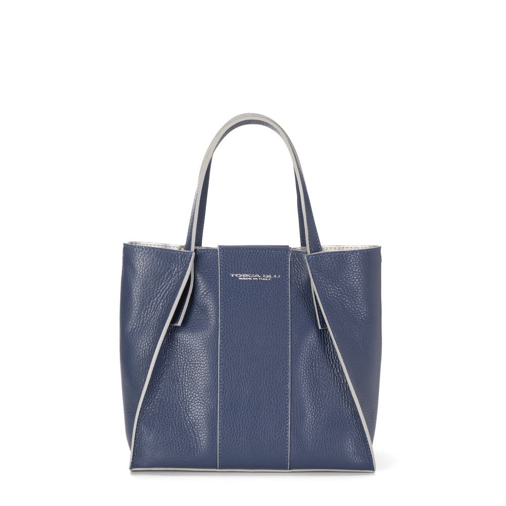 Dalia Medium leather tote bag, blue
