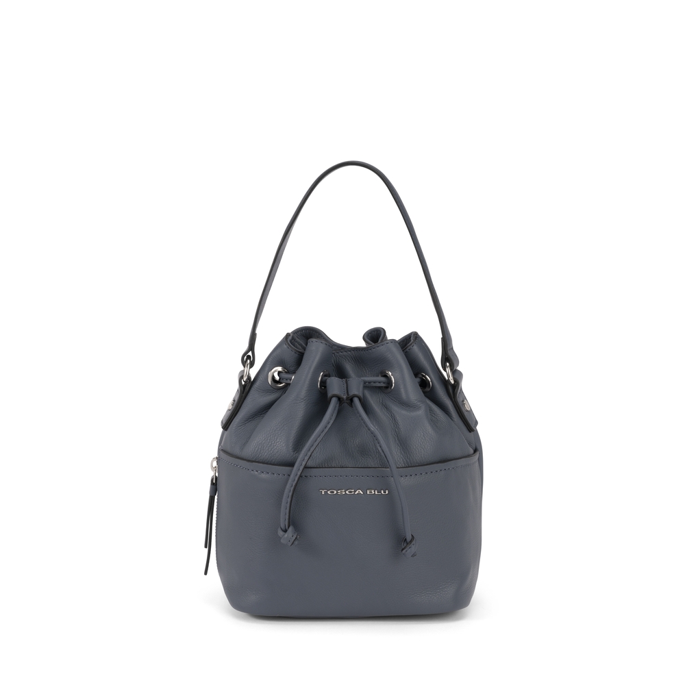 Tosca Blu - Biancospino Leather bucket bag