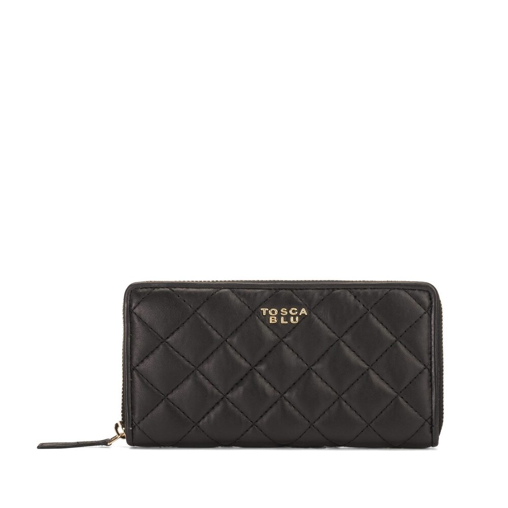 Tosca Blu - Dublin Large zip-around leather wallet
