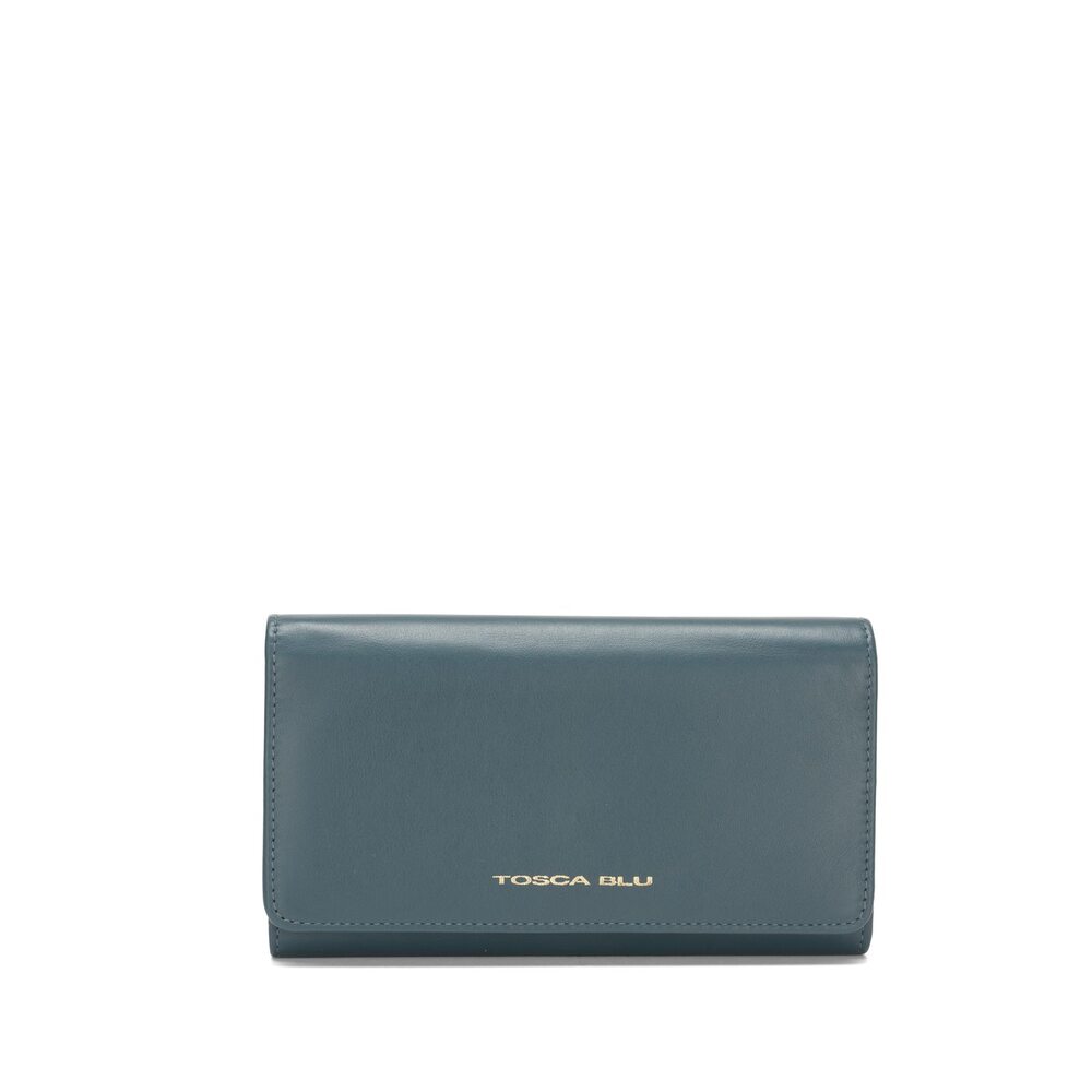 Tosca Blu - Basic Wallets Portafoglio grande con pattina in pelle