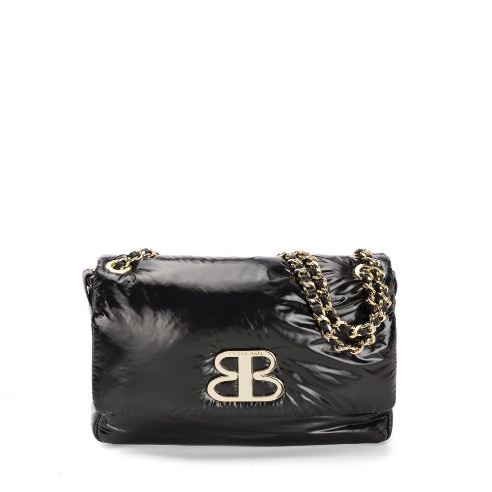 Portobello Road Shoulder bag with gold chain, black