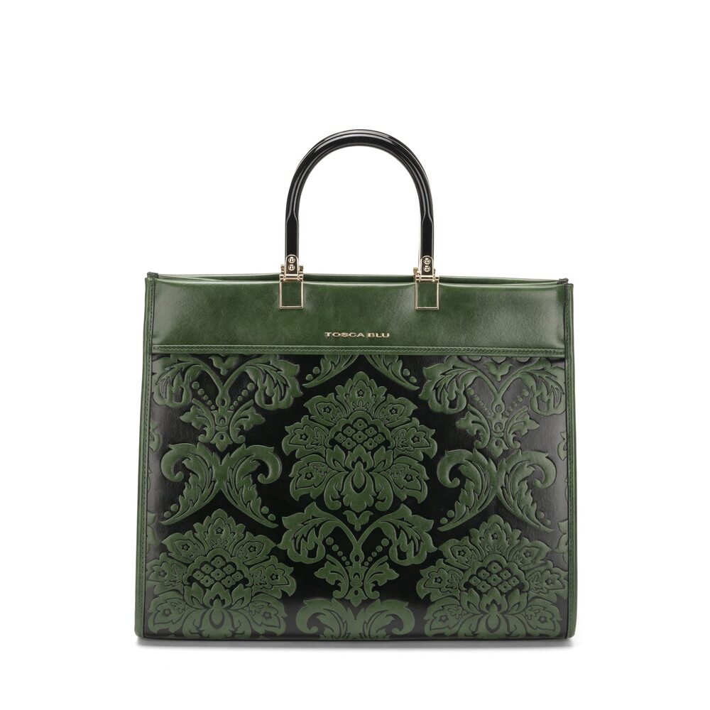 Marbella Large rigid handbag, green