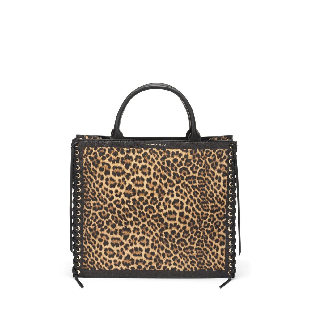 Tosca Blu - Miss Leopard Large handbag