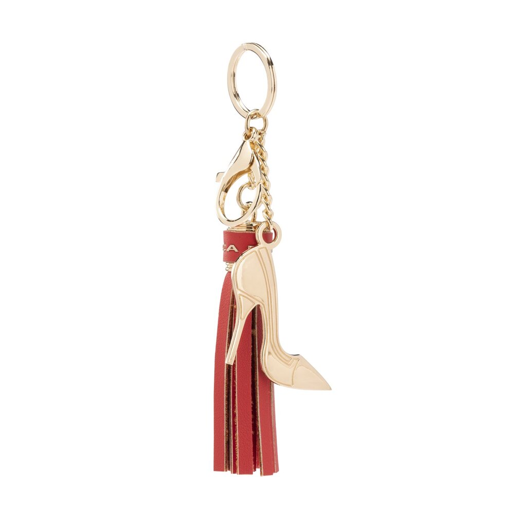 Sweet Keyring with tassel, red