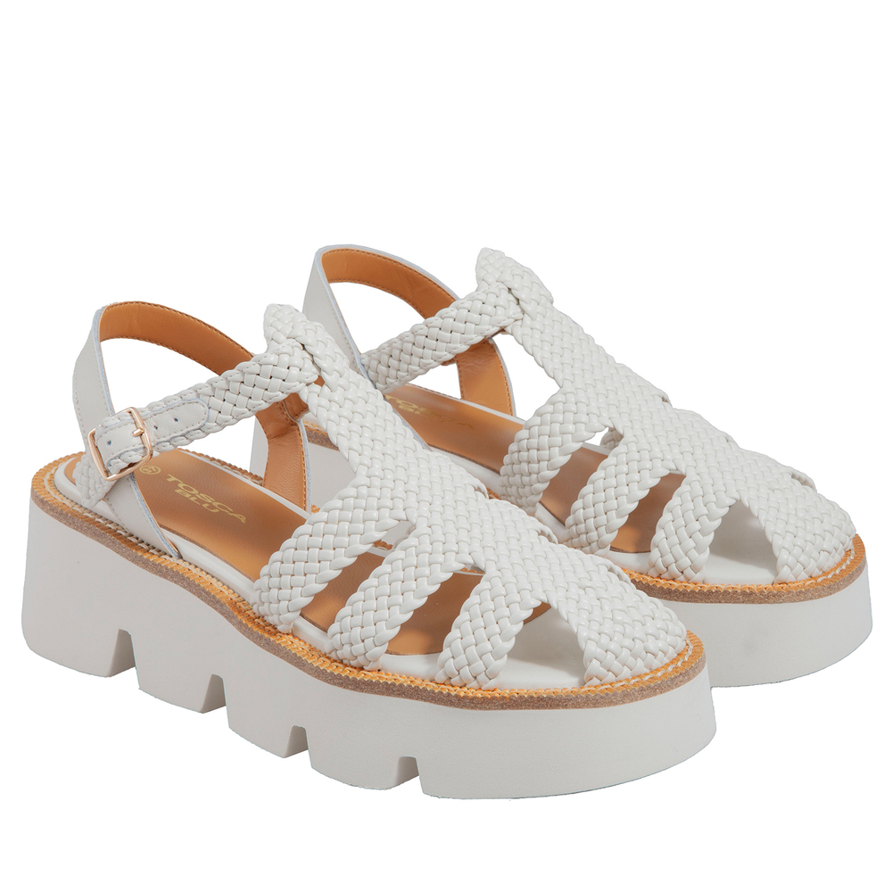Tosca Blu Studio - Woven Leather Sandalwood Ninfea