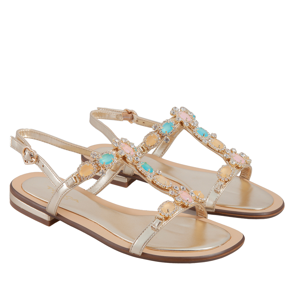 Tosca Blu Studio - Iris Sandal With Rhinestones